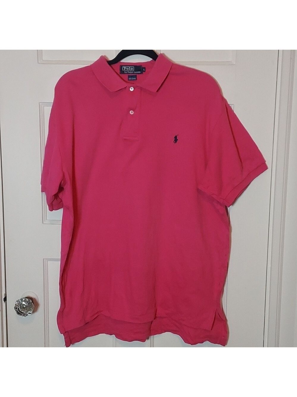 Polo Ralph Lauren Men's Classic Fit Soft Cotton Polo In Pink Size Large
